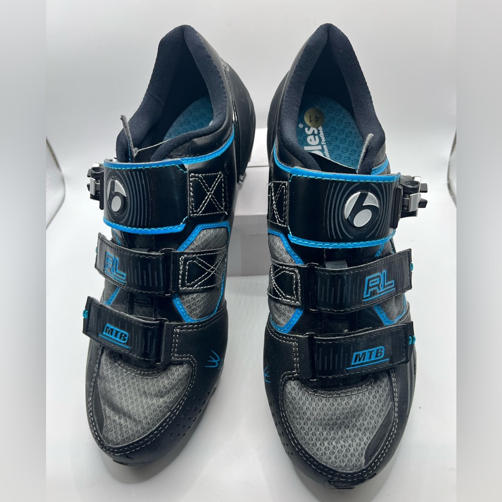 Bontrager Inform RL Women Black Gray Cycling Shoes Carbon Sole 3 Strap Size 9.5